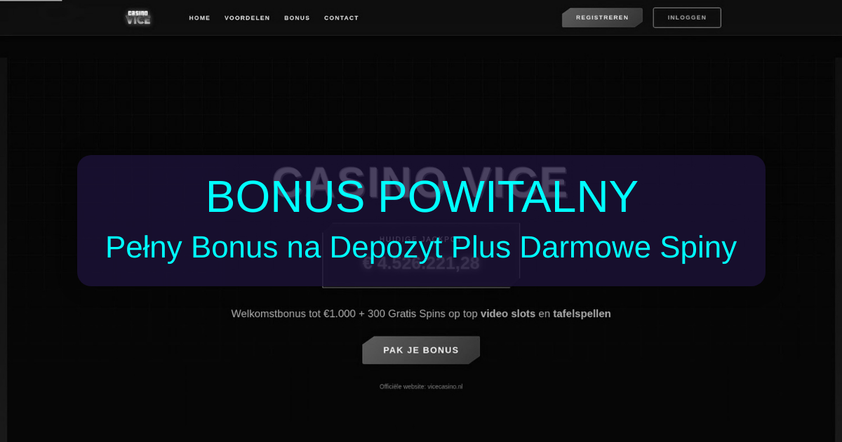 Vice Casino welcome bonus