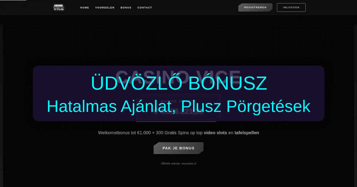 Vice Casino welcome bonus